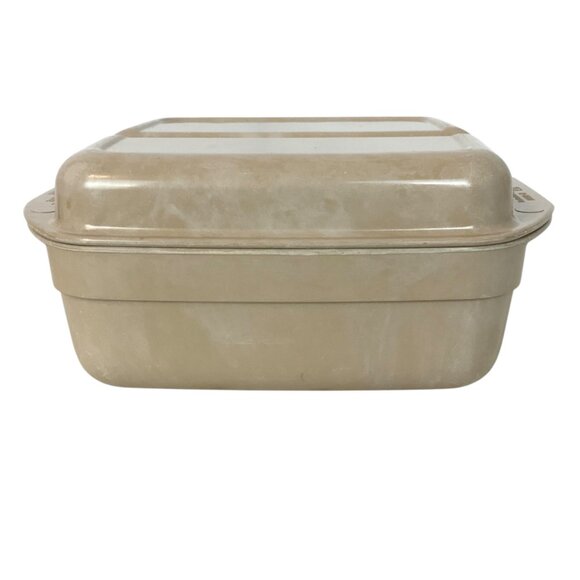 Anchor Hocking Microware Cookware 1 Quart Casserole Divided Lid PM-481 Vintage - Picture 1 of 9